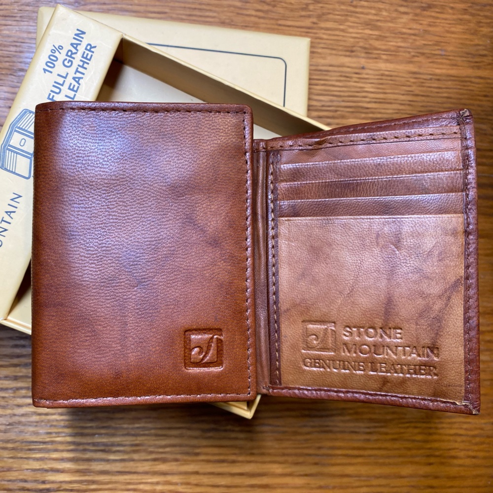 Tri-fold Wallet - 100% Full Grain Leather